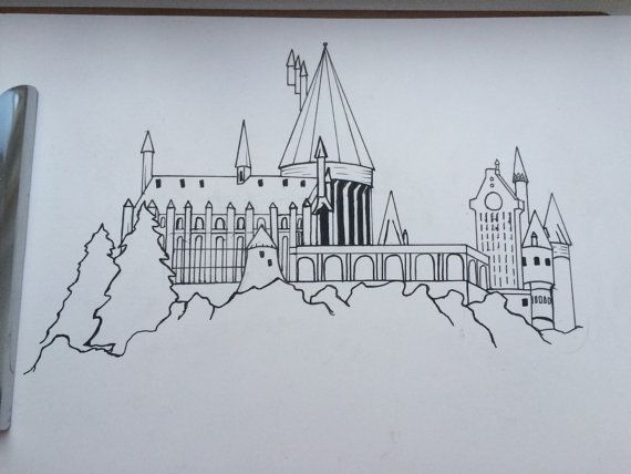 Hogwarts Sketch At Paintingvalley Com Explore Collection Of