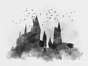 300x225 Harry Potter Prints Fine Art America - Hogwarts Sketch