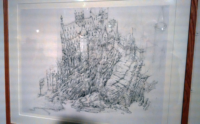 650x405 Hogwarts (Sketch) The Rowling Library - Hogwarts Sketch