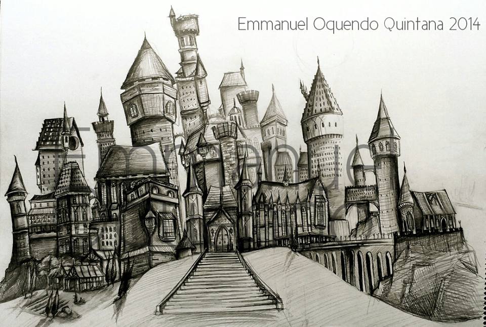960x646 Hogwarts Castle Sketch The Harry Potter Lexicon - Hogwarts Sketch