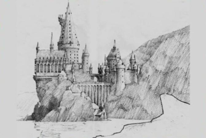 671x450 Image - Hogwarts Sketch