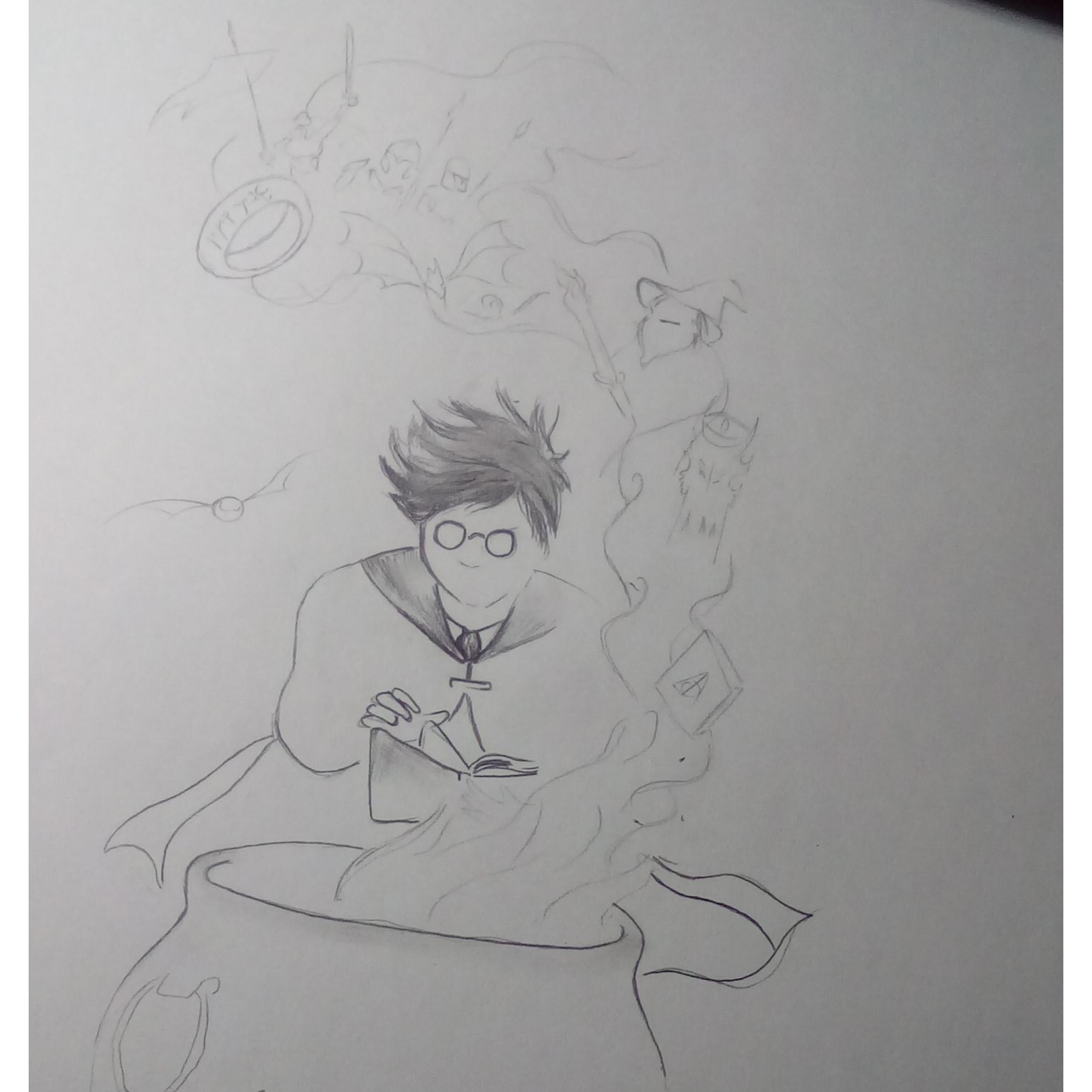 1600x1600 Lord Of The Hogwarts Sketch By Avart On Newgrounds - Hogwarts Sketch
