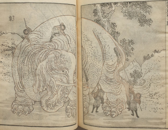 700x544 Part 13 Of A Series Of 15 Sketchbooks (Manga) By Katsushika - Hokusai Sketches