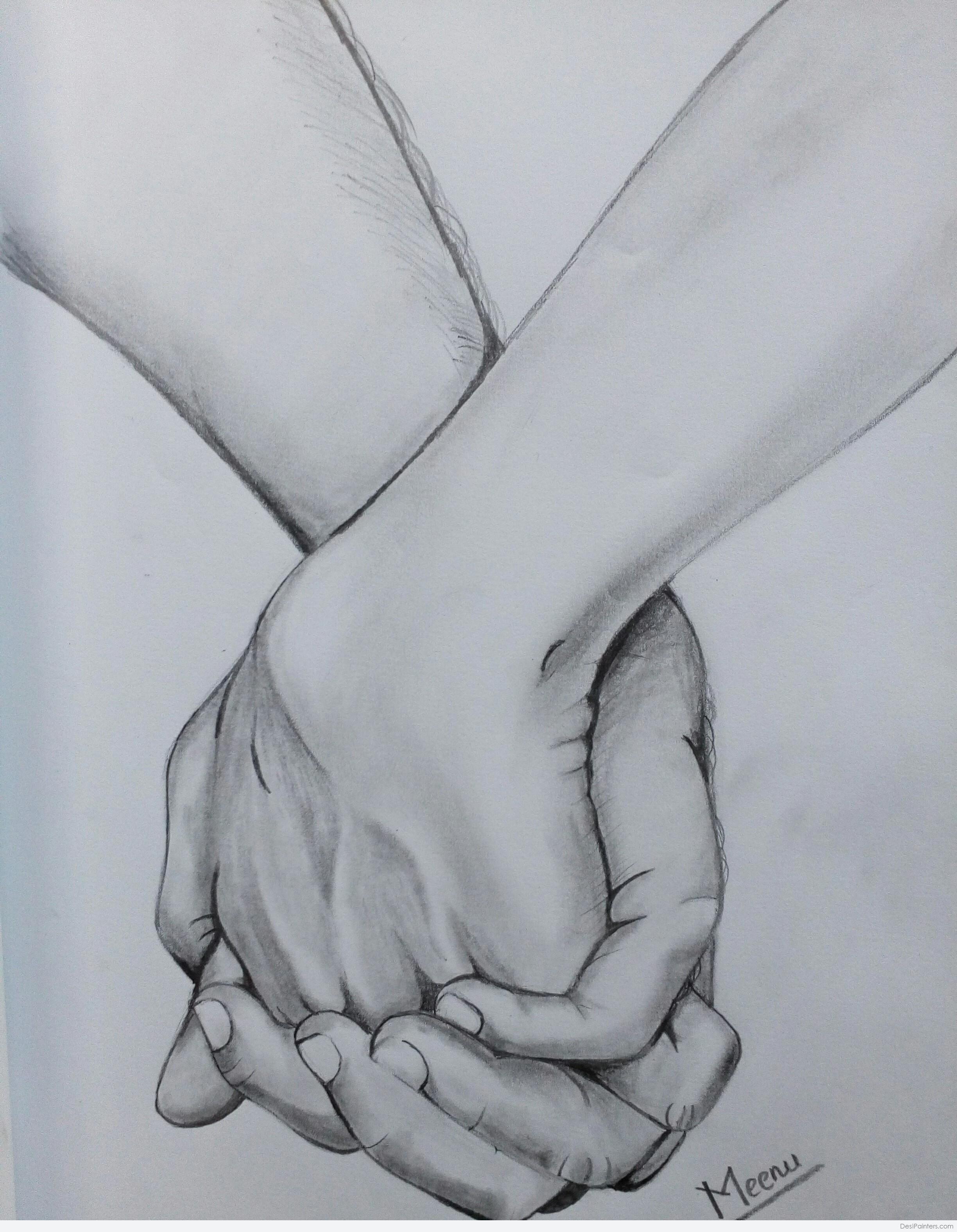 Holding Hands Sketch at Explore collection of