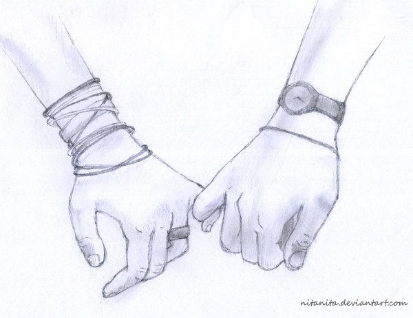 600x462 Couple Holding Hands Drawings Tumblr Art Amp Diy - Holding Hands Sketch