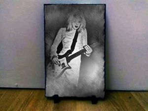 300x225 Courtney Love Hole Sketch Art Portrait On Rock Slate 12x8 Rare - Hole Sketch
