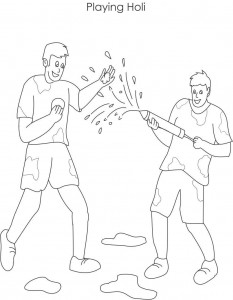 Holi Sketch