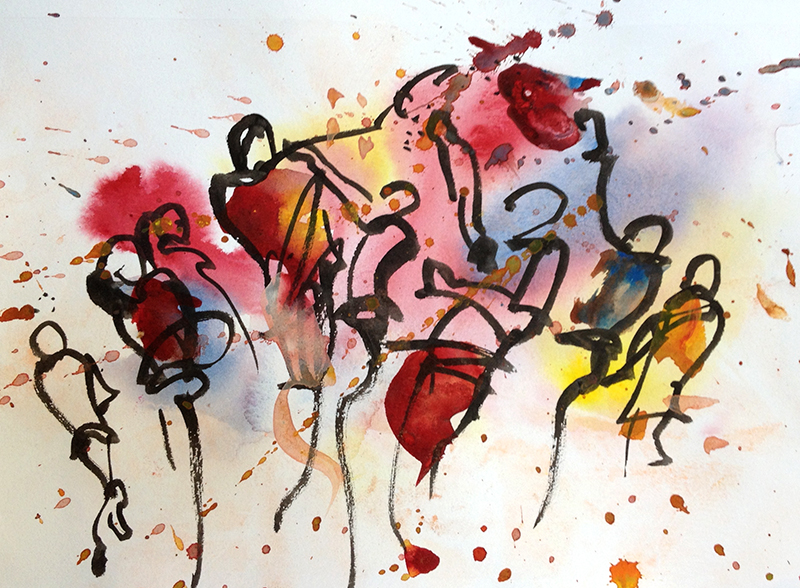 800x588 Happy Holi, Spring Is Here! Sketch Away Travels With My Sketchbook - Holi Sketch