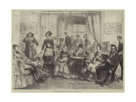 473x355 Holiday Sketches, A Wet Day In A Welsh Hotel Giclee Print By - Holiday Sketches