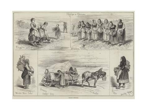 473x355 Holiday Sketches Giclee Print - Holiday Sketches