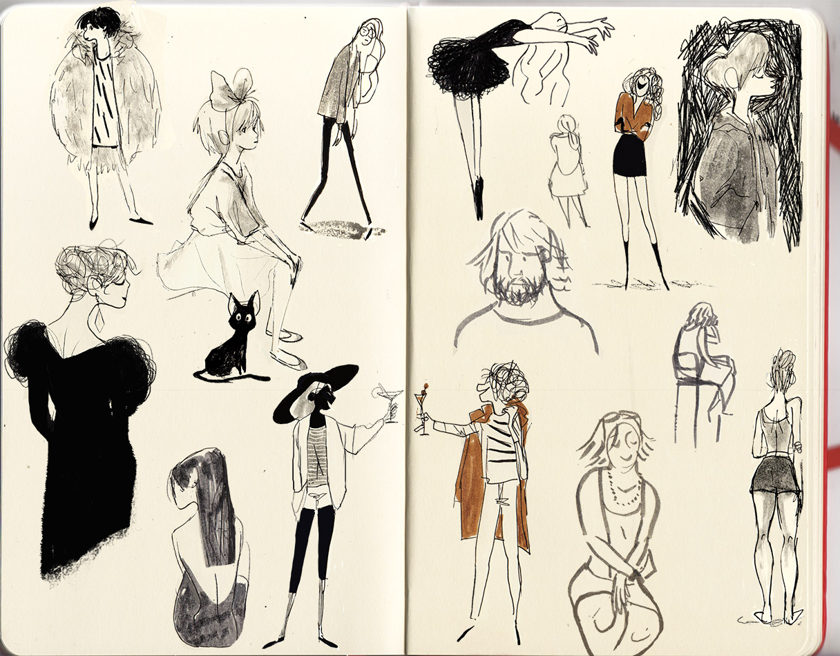 1216x950 Manddy Wyckens Holiday Sketches - Holiday Sketches