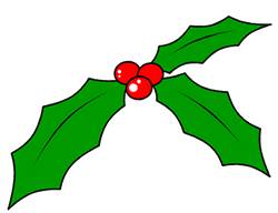 250x192 How To Draw Holly For A Cartoon Christmas Decoration - Holly Leaf Sketch
