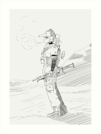 413x549 Holly Sketch Art Prints By Novemberromeo Redbubble - Holly Sketch