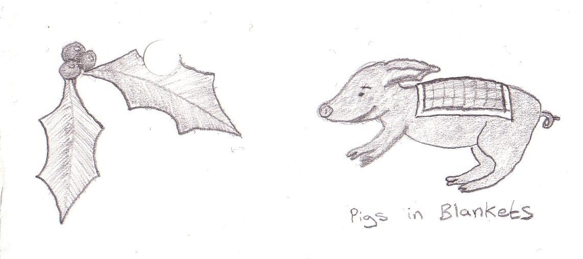 1142x508 New Sketch Holly Amp Pigs In Blankets! Sketching Girl - Holly Sketch