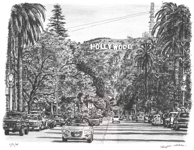 765x590 Hollywood Sign - Hollywood Sign Sketch