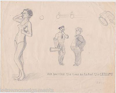 400x321 Hollywood Silent Amp Talkie Movies Ratings Humor Antique Pin Up Girl - Hollywood Sketch