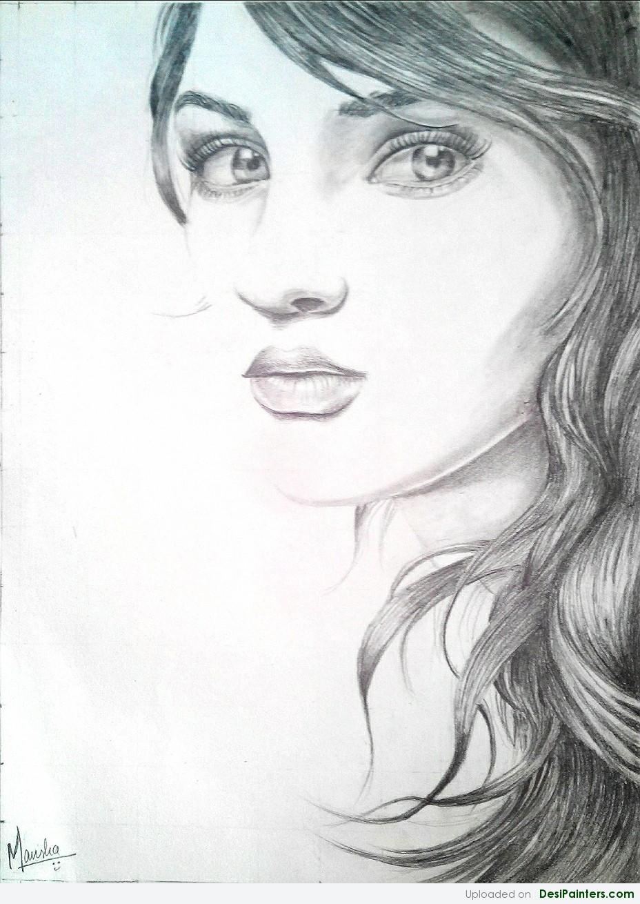 928x1310 Pencil Sketch Of A Hollywood Celebrity - Hollywood Sketch