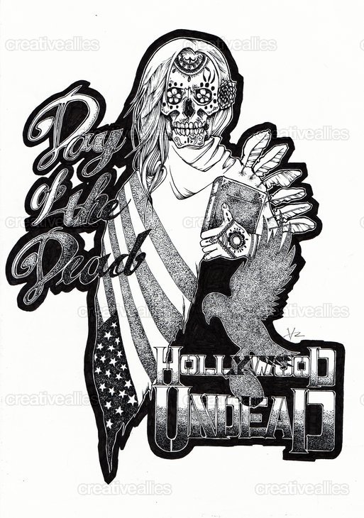 513x730 Hollywood Undead Ally Art By Hazey - Hollywood Undead Sketches