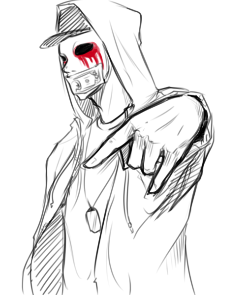500x600 Hollywood Undead J Dog By ~cadaver Virus On We Heart It - Hollywood Undead Sketches