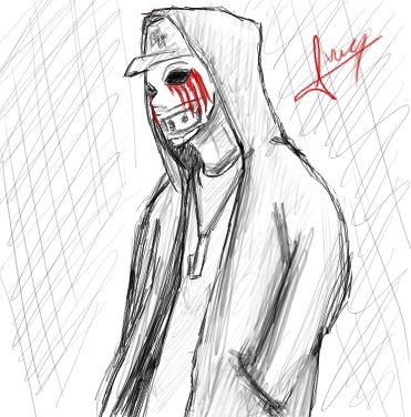 371x376 Cool Drawings Of Hollywood Undead Tattoos - Hollywood Undead Sketches