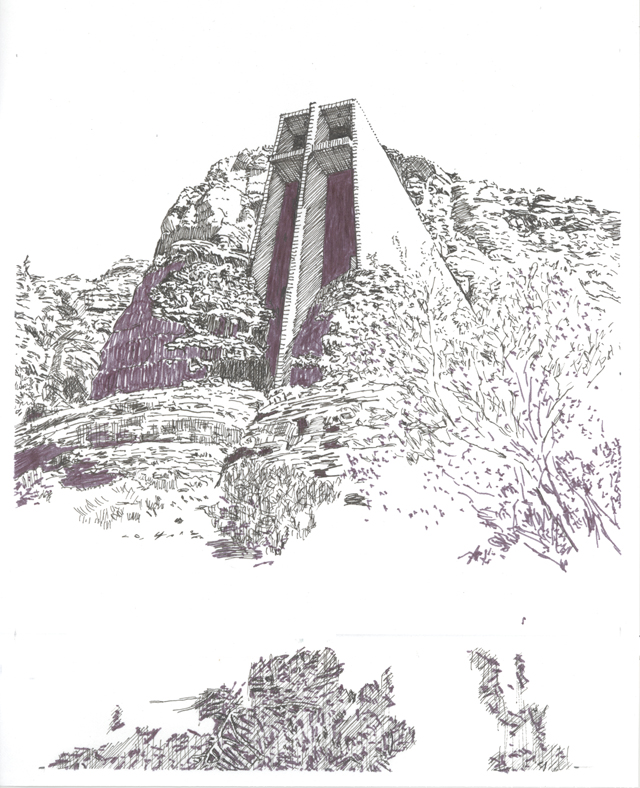 640x788 Ehlinger And Associates - Holy Cross Sketch