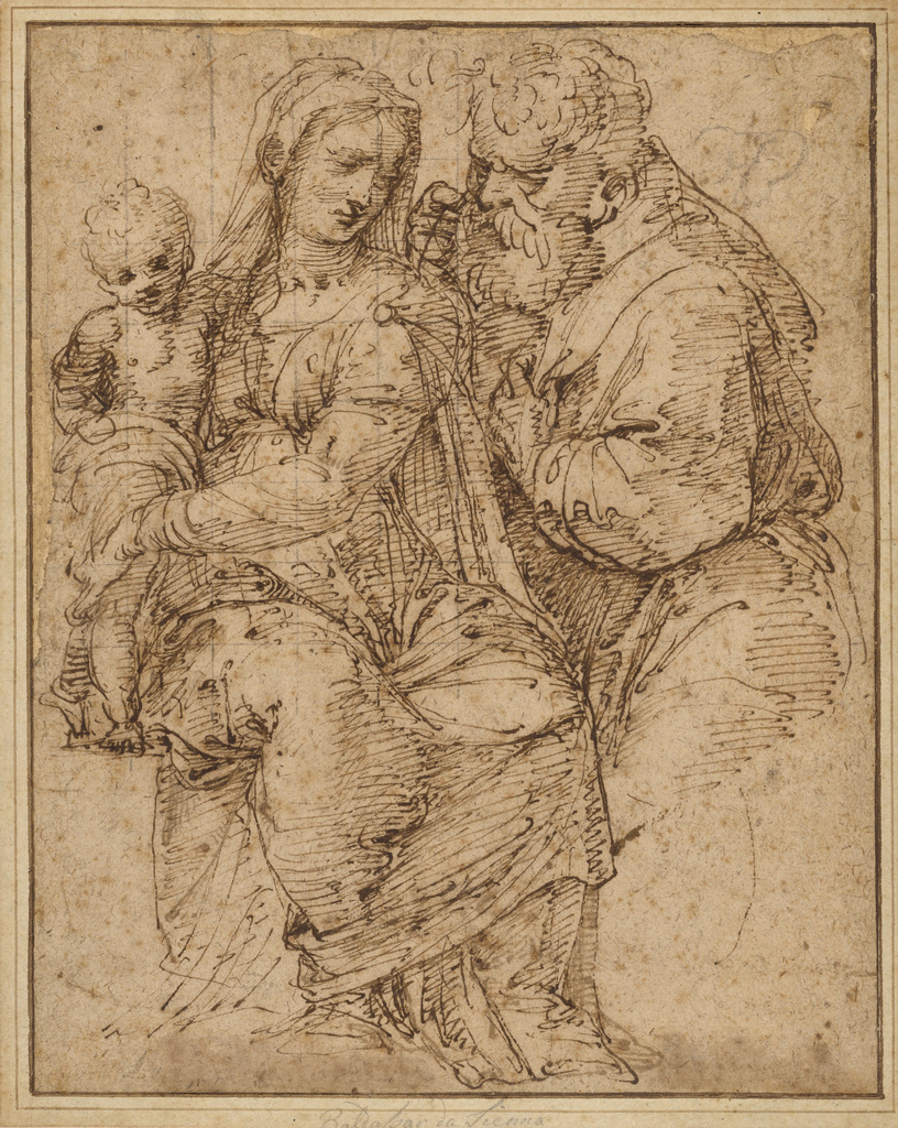 816x1024 The Holy Family (Getty Museum) - Holy Family Sketch