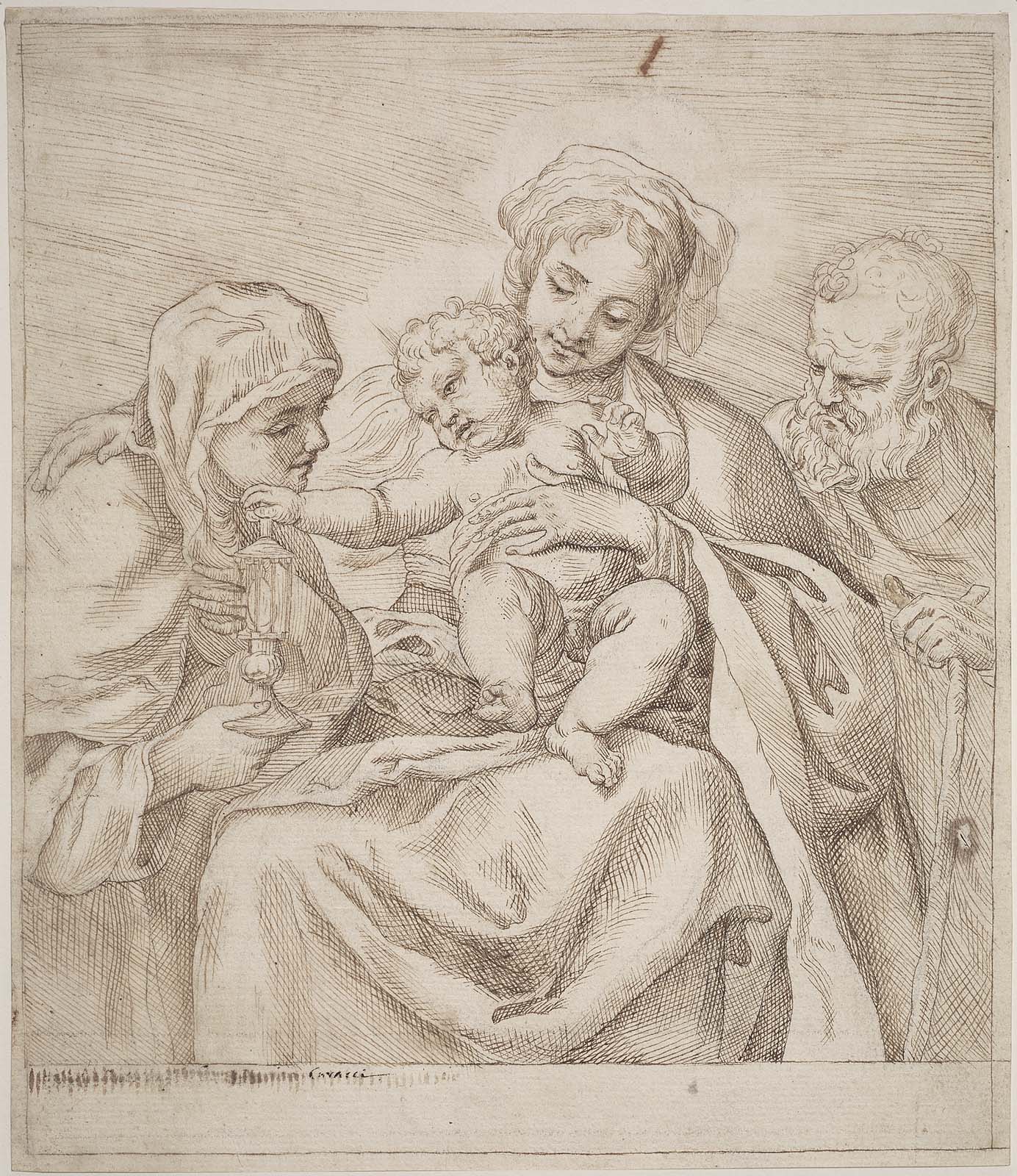 1384x1600 The Holy Family With St. Claire Museum Of Fine Arts, Boston - Holy Family Sketch
