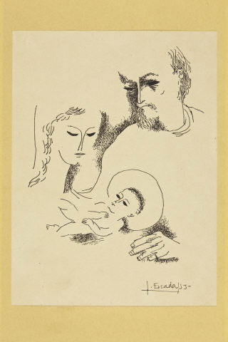 320x480 Untitled [Holy Family] Museu Calouste Gulbenkian - Holy Family Sketch