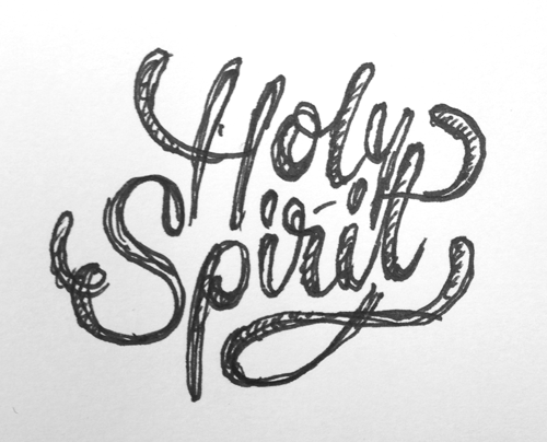 500x404 Dribbble - Holy Spirit Sketch