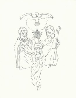 260x336 Holy Spirit In Christianity Clipart - Holy Spirit Sketch