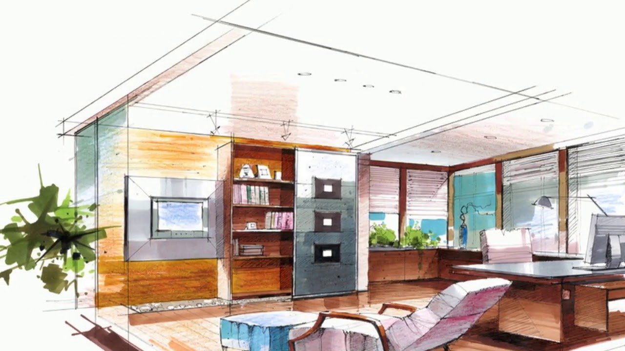 1280x720 Interior Design Sketches Living Room Ideas - Home Design Sketch
