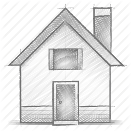 256x256 Engineering, Hand Drawn, Home, Sketch Icon - Home Sketch