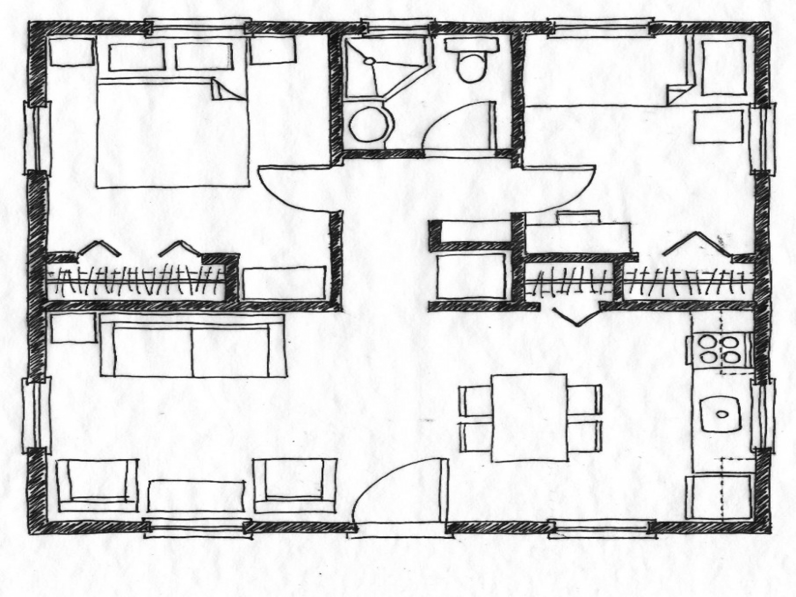 1600x1200 House Sketch Plan - Home Sketch Plan