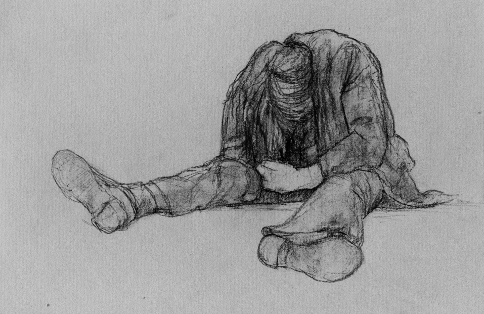 957x621 Homeless Man By Levonhackensaw - Homeless Sketch