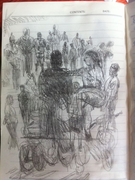 564x755 Homeless People Fast Sketch, Exercise, In University - Homeless Sketch