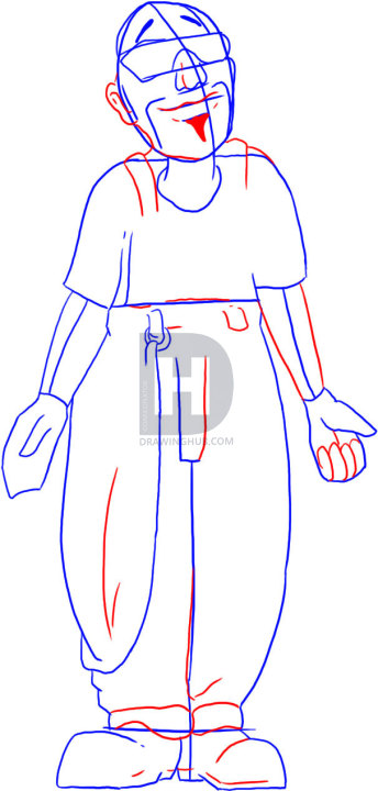 344x720 How To Draw Homies Character Pelon, Step By Step, Drawing Guide - Homies Sketch