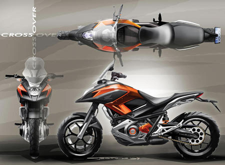 450x330 Picture Honda - Honda Motorcycle Sketch