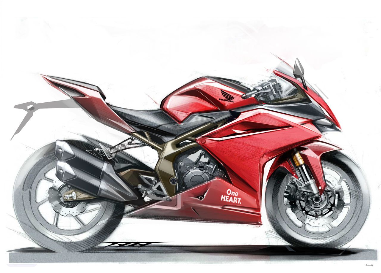1280x920 Red Motorcycle Drawings Motorcycle Design - Honda Motorcycle Sketch