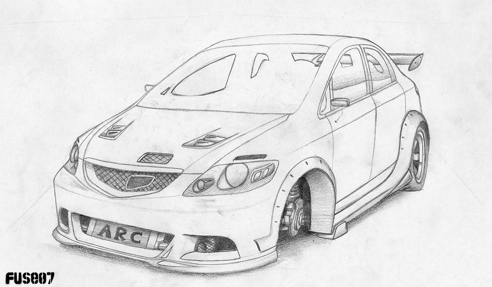 1000x584 Honda Sketch Drawing Skill - Honda Sketch