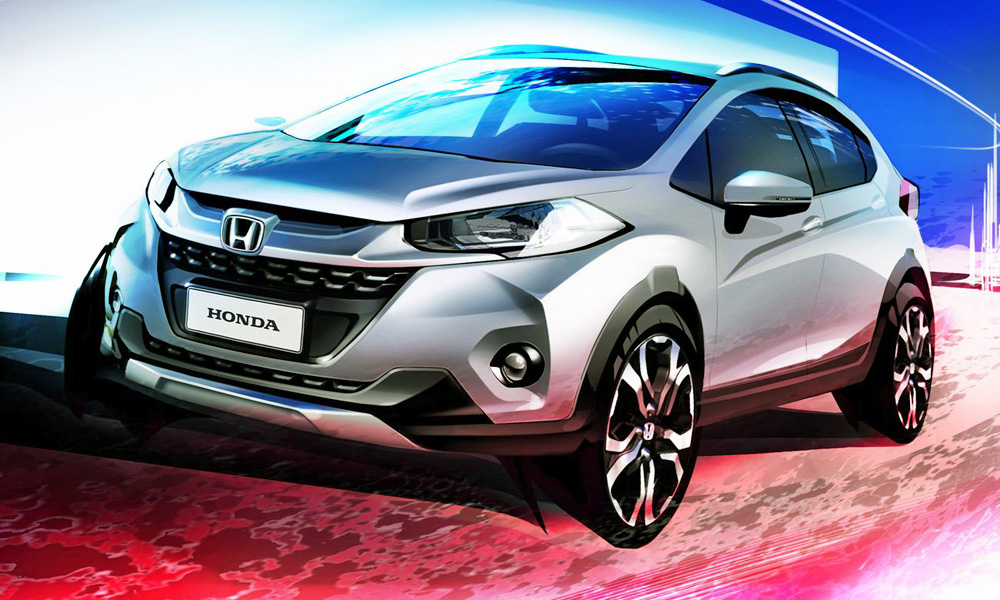 1000x600 Honda Reveals Sketch Of Its Tiny New Wr V - Honda Sketch