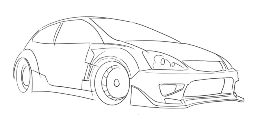 900x441 Honda Sketch By K00l0 - Honda Sketch