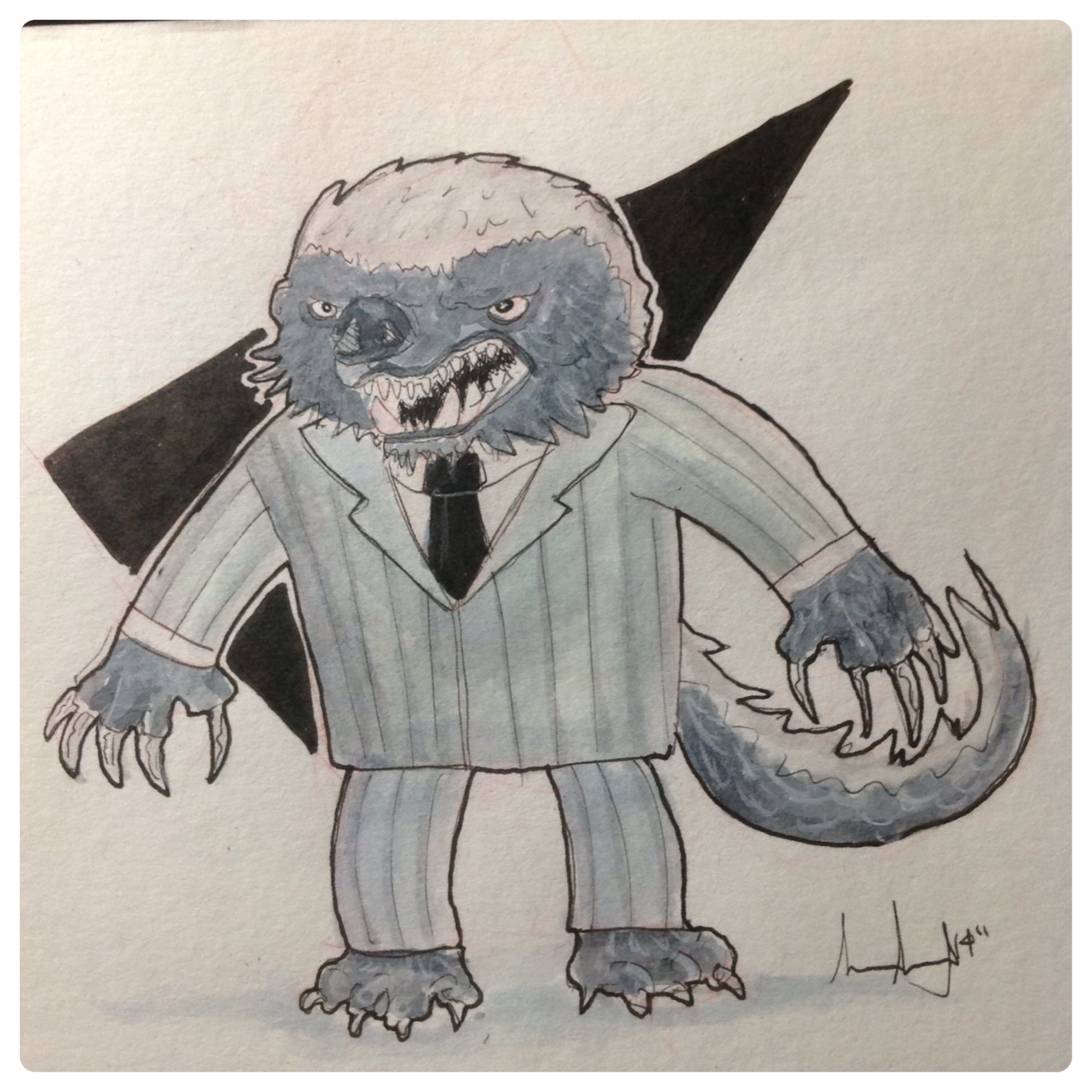 1936x1936 Honey Badger Of Wallstreet Sketch Dailies Sketches - Honey Badger Sketch