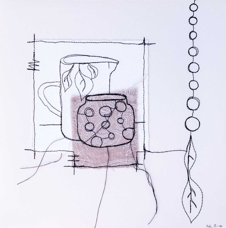 729x735 Honey Pot Original Paintings, Mixed Media And Paintings - Honey Pot Sketch