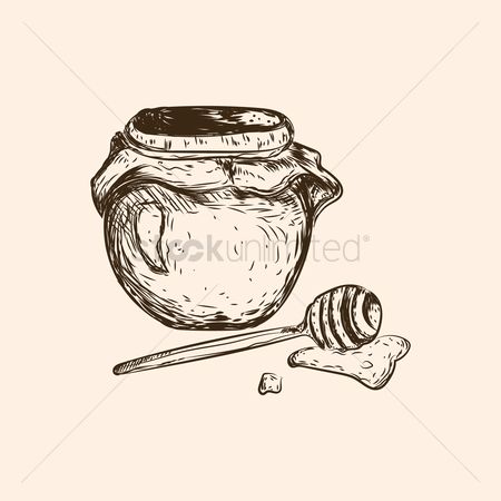 450x450 Free Honey Pot Stock Vectors Stockunlimited - Honey Pot Sketch