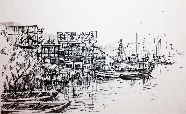 770x472 Exhibition Tells Stories Of Hong Kong Through Sketches - Hong Kong Sketch