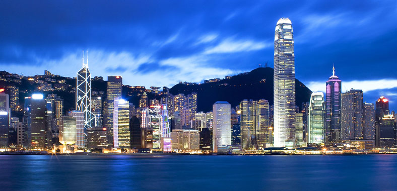788x380 Hong Kong Skyline, Symphony Of Lights - Hong Kong Skyline Sketch