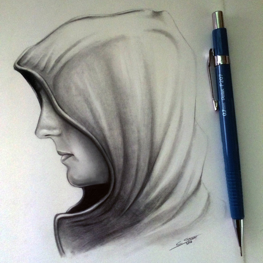 894x894 Hood Drawing Study - Hood Sketch