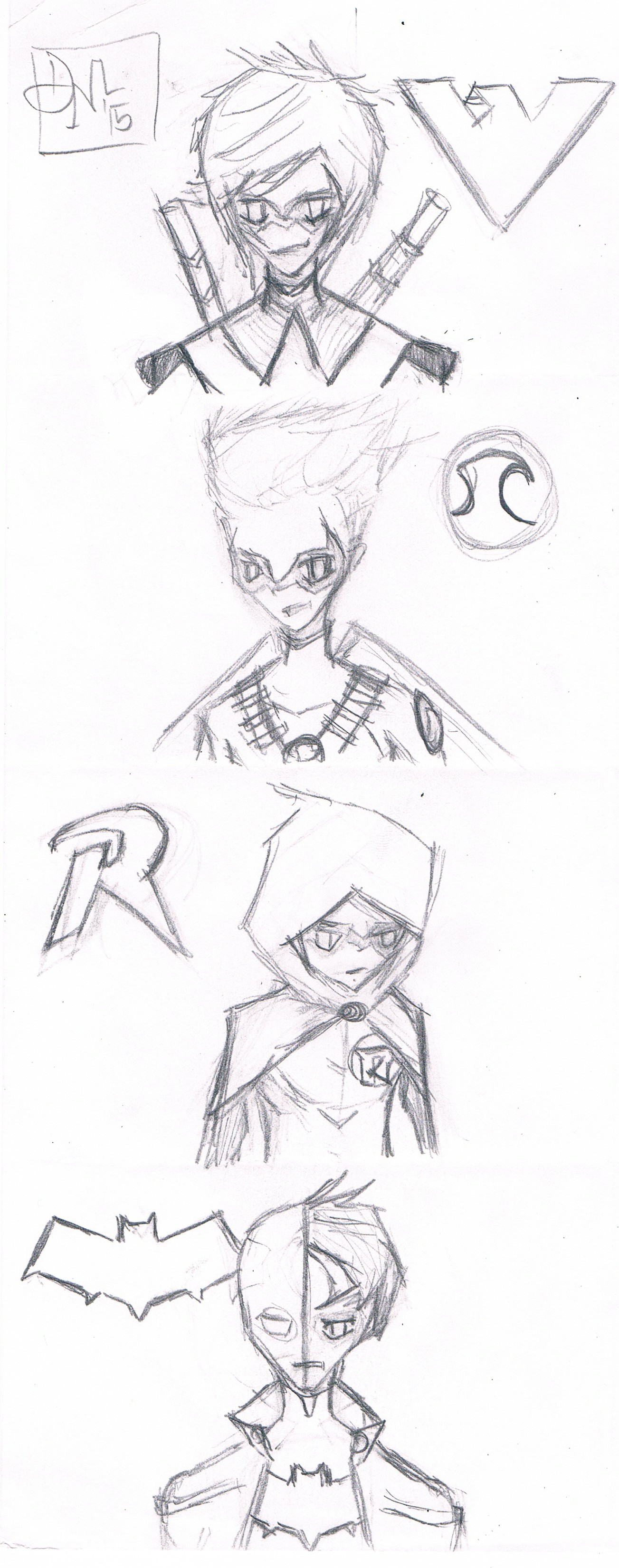 1303x3300 Red Hood Shadows Of The Day - Hood Sketch