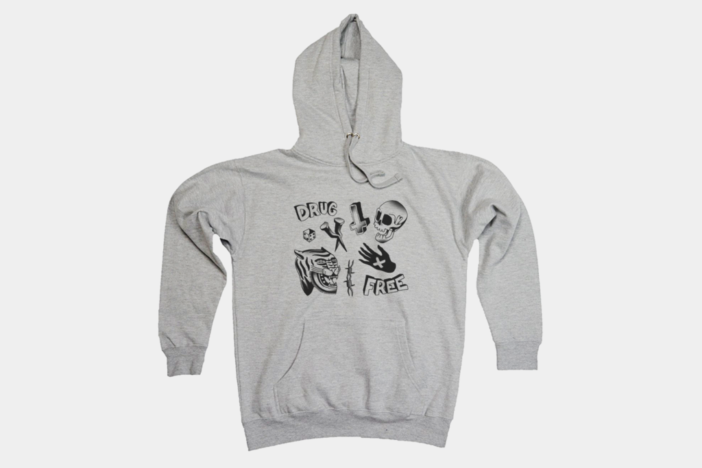 1024x683 Sketch Drug Free Hoodie Straightedgeworldwide - Hoodie Sketch