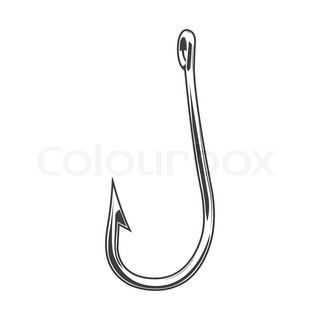 320x320 Fishing Lures Stock Vector Colourbox - Hook Sketch